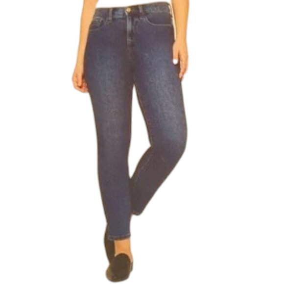NEW Kensie Jeans Mid Rise Straight Leg Jeans | Blue - Picture 1 of 4